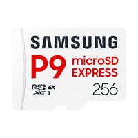 Samsung 三星 P9 Express microSD Express 卡,256GB microSDXC 存储卡,高达 800 MB/s,适用于 Nintendo-Switch 2(MB MK256T/AM)