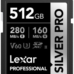 Lexar 雷克沙 512GB SDXC内存卡 UHS-II V60 读取280MBs写入160MBs 4K视频 专业摄影摄像