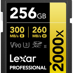 Lexar 256GB 专业 2000x SDXC 存储卡