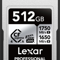 Lexar 512GB 专业 CFexpress A 型银色 4.0 存储卡