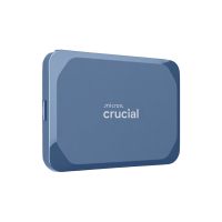 移动专享:Crucial X10 CT6000X10SSD9-02 6TB 外置固态硬盘,高达 2,100MB/s,USB-C 3.2 Gen2,IP65 防水防尘,适用于 Mac,PC,智能手机和游戏机,哑光蓝