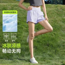 骆驼 运动短裤女2026春夏款百搭休闲短裤健身瑜伽裤女