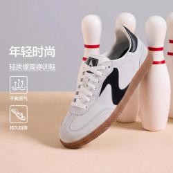 斯凯奇 女士休闲板鞋柔软舒适反毛皮橡胶底运动德训鞋女鞋秋