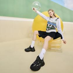 FILA FUSION系列女鞋时尚厚底运动休闲鞋女百搭老爹鞋