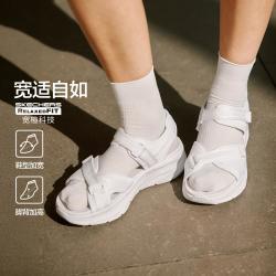 斯凯奇 26年秋季女鞋宽楦不挤脚透气沙滩运动凉鞋一脚蹬