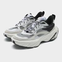 FILA 男鞋WARPDRIVE摩登运动鞋2024夏季鲨鳍鞋休闲鞋 斐乐白/雨雾灰-WN 43
