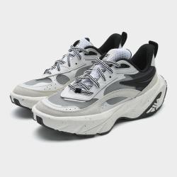 FILA 男鞋WARPDRIVE摩登运动鞋2024夏季鲨鳍鞋休闲鞋 斐乐白/雨雾灰-WN 43