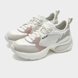 FILA 女鞋运动休闲鞋女士时尚舒适柔软轻便摩登运动鞋 雪白/卷轴棕