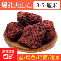 火山石乌龟缸养鱼鱼缸专用造景底砂石头水草泥天然底部砂石 火山石3-5cm10斤