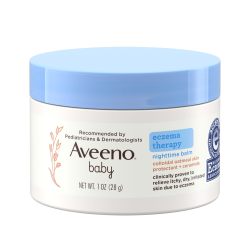 Aveeno Baby Aveeno 艾维诺婴儿湿疹治疗夜间膏,含胶体燕麦片,旅行装,1 盎司(约 28.3 克)