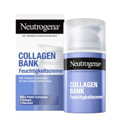 Neutrogena 露得清胶原蛋白银行保湿霜(50 毫升),抗衰老霜,采用Bakuchiol &amp; Micro Peptide 技术,面部和颈部紧致胶原蛋白霜