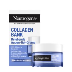 Neutrogena 露得清胶原蛋白银行活力眼霜(15 克),无香料眼部护理,微肽技术,防止皱纹、黑眼圈和浮肿,适用于敏感肌肤