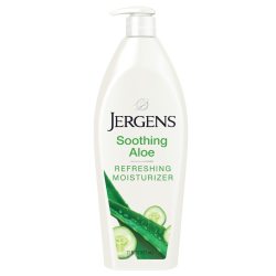 Jergens 舒缓芦荟身体乳 保湿补水 黄瓜提取物 干燥肌肤护理 621ml