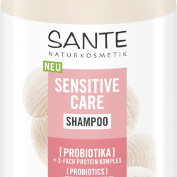SANTE Naturkosmetik Sensitive Care 洗发水 益生菌 + 3 倍蛋白质复合物 素食洗发水 带泵压器 强化头发和更多水分 适合敏感头皮 950 毫升