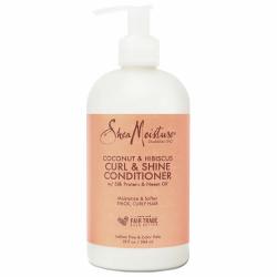 Shea Moisture 卷发和光泽护发素,适用于浓密卷发 椰子和木槿,可修复干燥的毛发 毛发变得顺滑 13 盎司(384ml)
