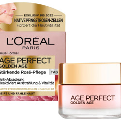L'Oréal Paris 巴黎欧莱雅 金致臻颜系列 紧致光泽锁龄日霜 适合成熟和黄润的皮肤，含牡丹提取物, 50ml