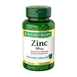 Nature's Bounty 50mg锌片 增强免疫力 抗氧化 250片素食胶囊