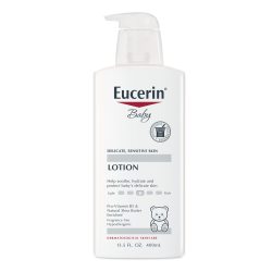 Eucerin 婴儿乳液 保湿 400ml适合婴儿使用 泛酚 乳木果黄酮 适合敏感肌肤 1件装