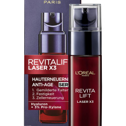 L'Oréal Paris 巴黎欧莱雅 复颜光学系列 (Revitalift Laser X3) 玻尿酸锁龄面部精华，三重效果，30ml（新旧包装随机发货，包装可能与图片不同）
