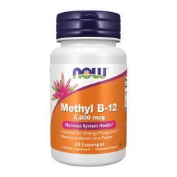 NOW 诺奥 维生素B12甲钴胺含片 营养神经 5000mcg 60片
