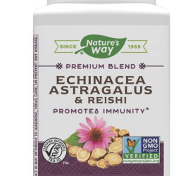 NATURE'S WAY 紫锥菊黄芪灵芝复合胶囊 增强免疫力 100粒