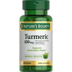 Nature's Bounty 自然之宝 姜黄胶囊,抗氧化健康,450毫克,60克拉