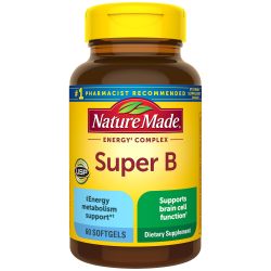 Nature Made 超B能量复合维生素软胶囊 脑细胞功能支持 60粒
