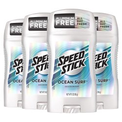Speed Stick 男士除臭剂，Ocean Surf - 3 盎司（约85.05克），4 包