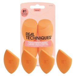 REAL TECHNIQUES 4枚美妆蛋 橙色化妆海绵 液体粉底专业遮瑕