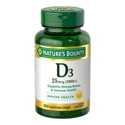 Natures Bounty 自然之宝 维生素D3软胶囊1000IU350粒