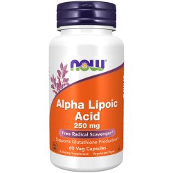 NOW 诺奥 α-硫辛酸营养补充剂 250mg60粒 抗氧化植物胶囊
