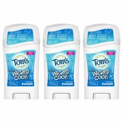 Tom's of Maine 儿童天然无铝止汗棒 清新款 24小时持久 3支装