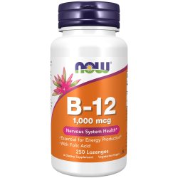 NOW 诺奥 维生素B12含片 钴胺素 营养神经 1000mcg 250片