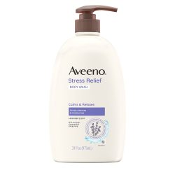 Aveeno 艾惟诺 燕麦薰衣草沐浴露 975ml 敏感肌适用 无皂配方 舒压助眠