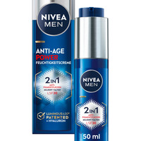 NIVEA 妮维雅 男士 抗衰老 2 合 1 Power 日霜 SPF 30 含透明质酸的面部护理 抗衰老效果 LUMINOUS630 皮肤护理 对抗老年斑和色斑(50 毫升)