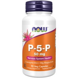 NOW Foods 诺奥 食品补充剂,P-5-P 50毫克辅酶B-6+双甘氨酸毫克,90粒素食胶囊