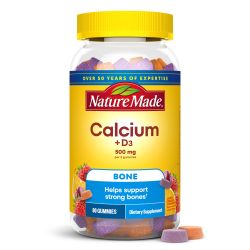 Nature Made 钙质软糖 每份 500 毫克含维生素 D3,骨骼支持膳食补充剂,80 粒软糖,40 天供应量