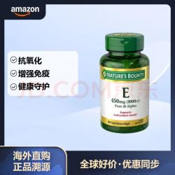 自然之宝 维生素E软胶囊 1000IU 60粒