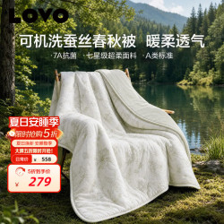 LOVO 罗莱100%蚕丝被 A类抗菌被子四季蚕丝被双人春秋被 200*230cm
