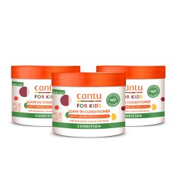 Cantu 儿童卷发护理免洗护发素 椰子蜂蜜滋润 保湿修护柔顺