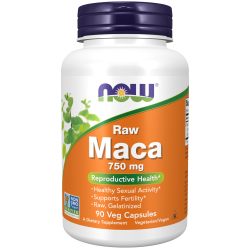 NOW Foods 诺奥 食品补充剂,玛卡(Lepidium meyenii)750毫克生殖健康*,90粒素食胶囊