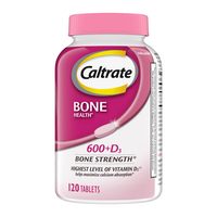 Caltrate 600 Plus D3 钙和维生素 D 补充片,成人骨骼健康补充剂 - 120粒