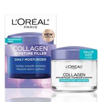L'Oreal Paris 巴黎欧莱雅 胶原蛋白保湿面霜,抗衰老面部保湿霜,不油腻无香料护肤配方,可长达 48 小时保湿,96g