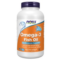 NOW Foods Omega-3鱼油软胶囊 180EPA120DHA 心血管健康 200粒