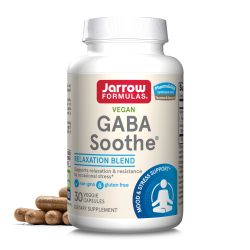 Jarrow Formulas GABA舒缓胶囊 帮助放松缓解压力和焦虑 每日一粒 30粒