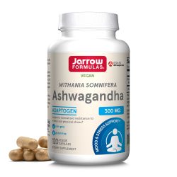 Jarrow Formulas® 南非醉茄胶囊,300毫克补充剂支持正常化抗心理和身体压力,120粒素食胶囊,60天供应量