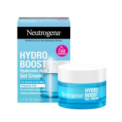Neutrogena 露得清 水活盈透48h保湿玻尿酸面霜 深层补水清爽凝露 礼物,Hydro Boost 无香料水凝胶面部保湿霜50ml+试用装 Hydro Boost 无香料保湿凝胶洁面乳14ml
