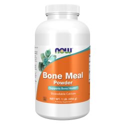 NOW Foods 骨粉粉末 天然钙源 碳酸钙氧化镁配方 成人抗衰老 454克罐装
