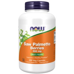 NOW Foods 锯棕榈浆果胶囊 550mg 男士前列腺健康 250粒素食胶囊