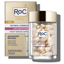 RoC 夜间视黄醇胶囊精华 抗皱紧致 修护肌肤 30粒装10.5ml